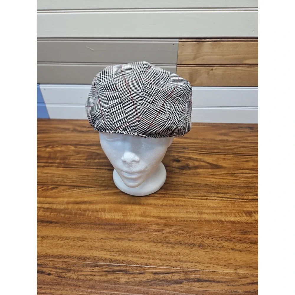 Lot Of 2 Wonderful Fashion Plaid Cabbie Newsboy Hat Size Lg